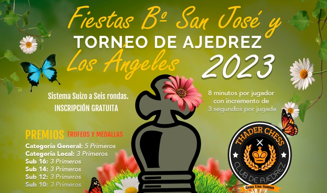 Torneo de Ajedrez Fiestas Barrio San José y Los Ángeles 2023 - Club de ...