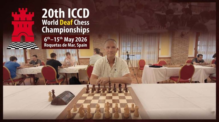 José Griñán participará en los World Deaf Chess Championships con la selección española